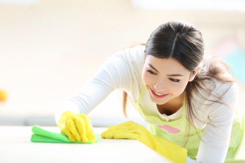 Final safety check after carpet cleaning in a home